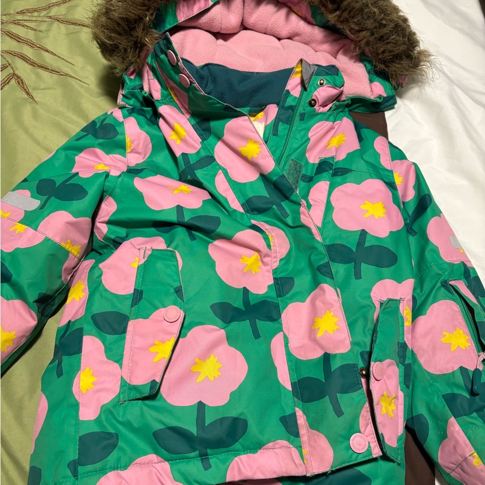 Boden Green and Pink Floral Jacket